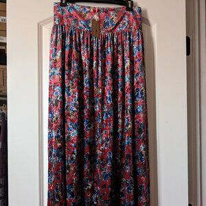 Natural Life Velvet Boho Maxi Skirt NWT Large